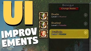Patch 8.2.5 Character Selection Screen UI Improvements on | WoW PTR | World of Warcraft