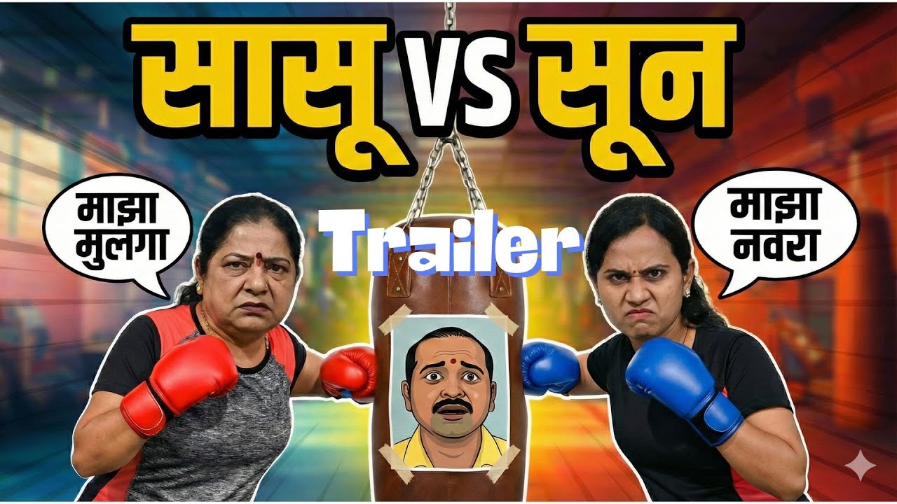 Sasu Vs Sun Trailer | सासू vs सून Trailer | kaka mama chi society