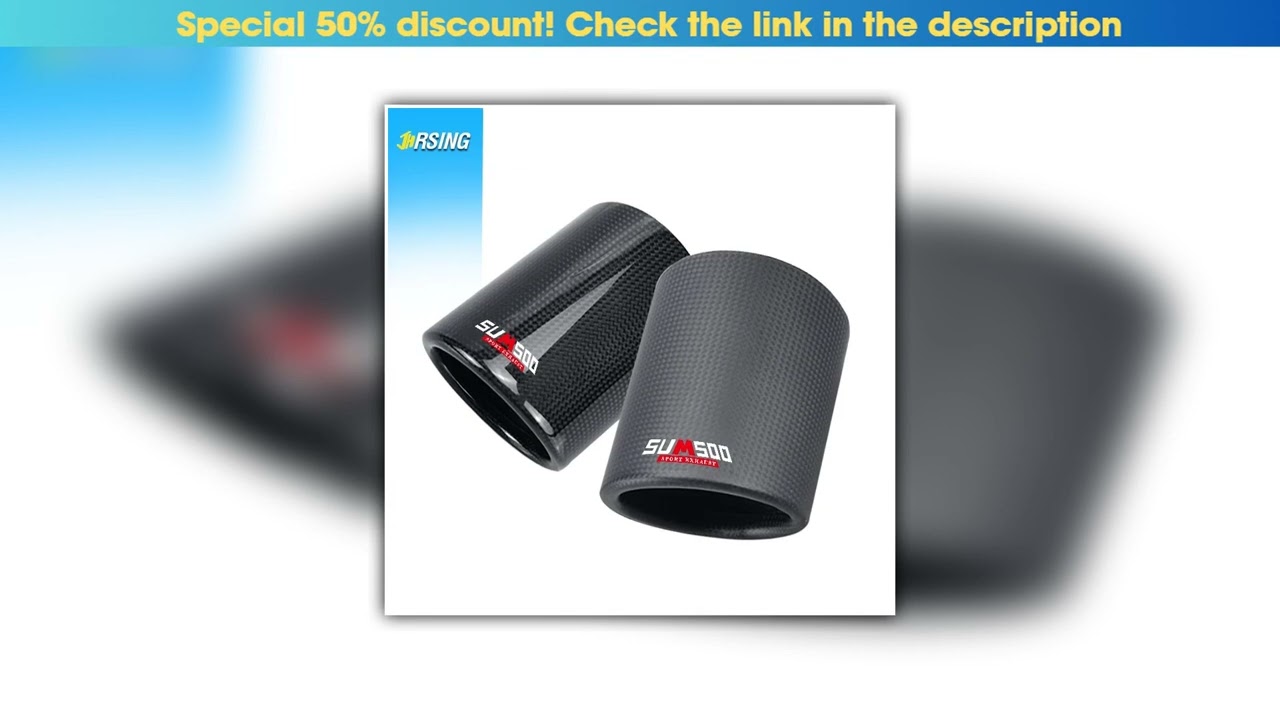 Editor’s Choice hight quality sumsoo Car Universal Case Matt Glossy Exhaust Tip housing curl Carbon