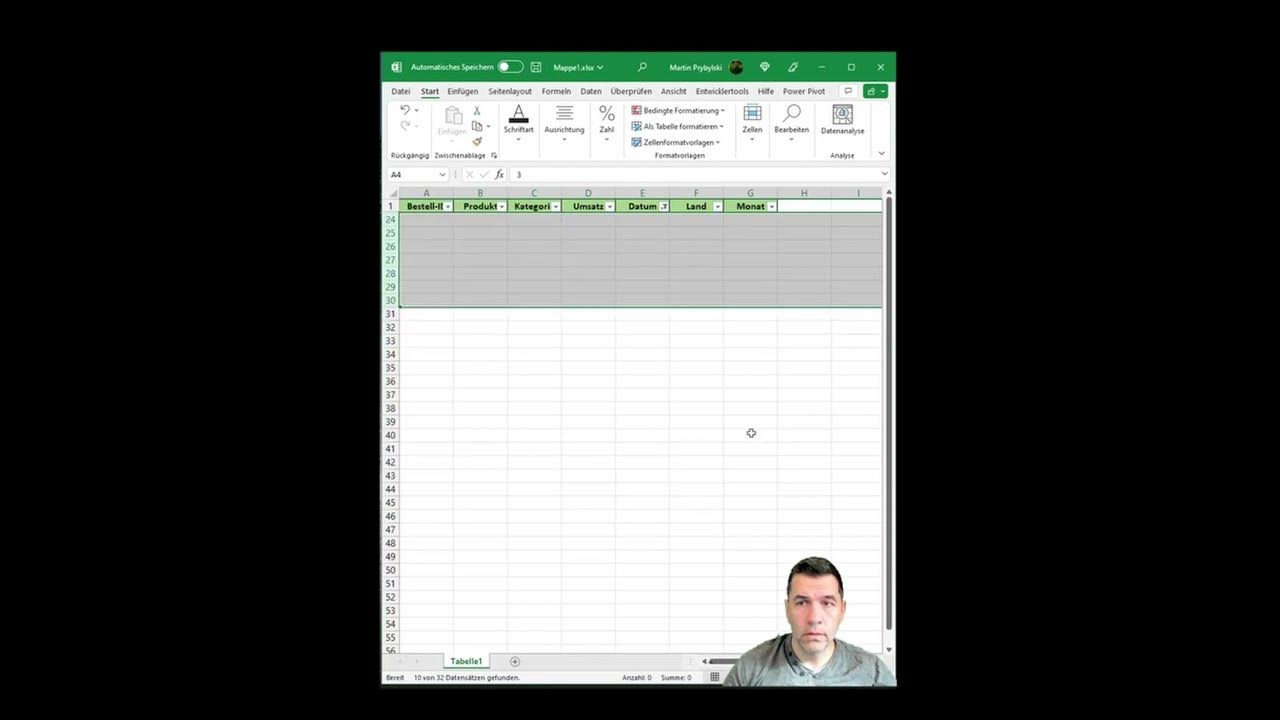 Excel Büro Leerzeilen löschen, leere Zeilen und Zellen schnell entfernen. YouTube