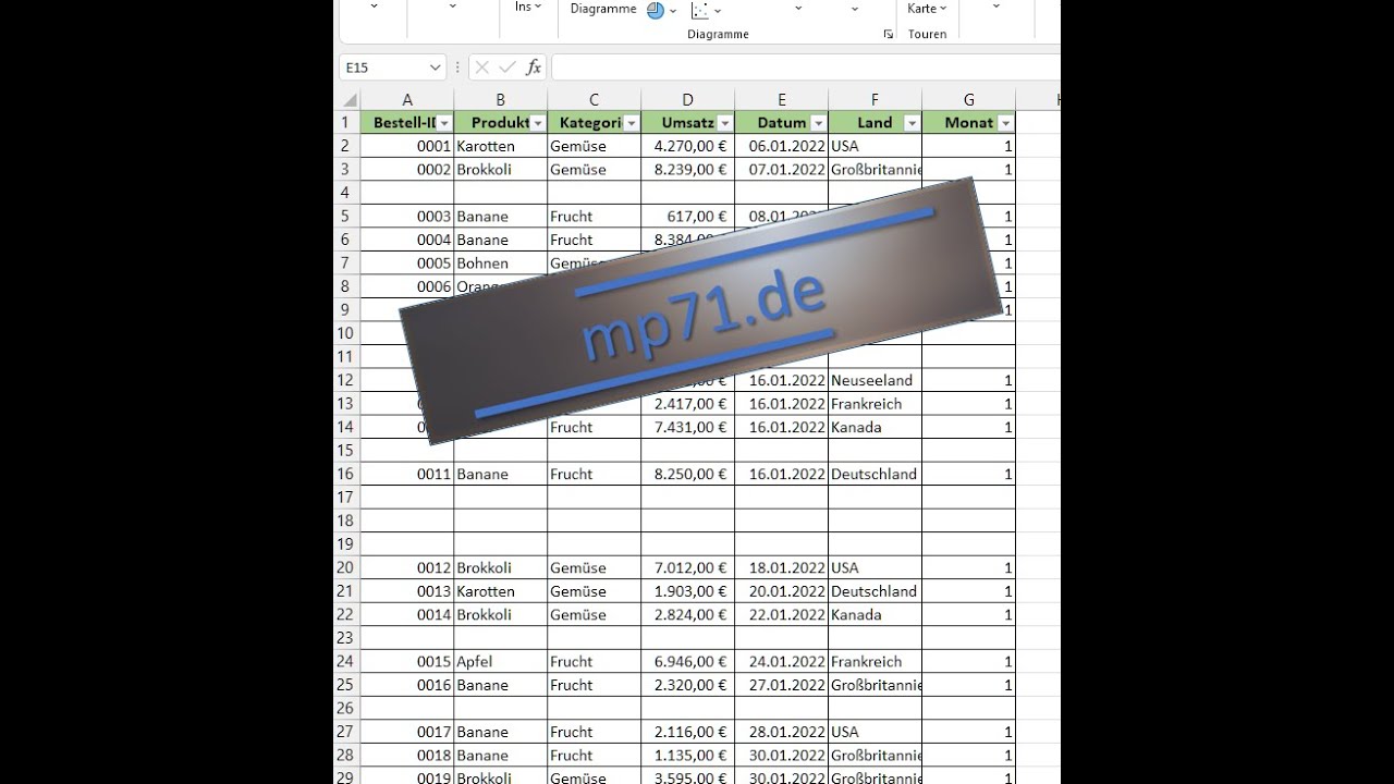 Excel Leerzeilen löschen, leere Zeilen entfernen. YouTube