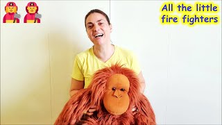 All the little firefighters - Knee bouncing rhyme | Nursery rhymes & kids songs to sing along