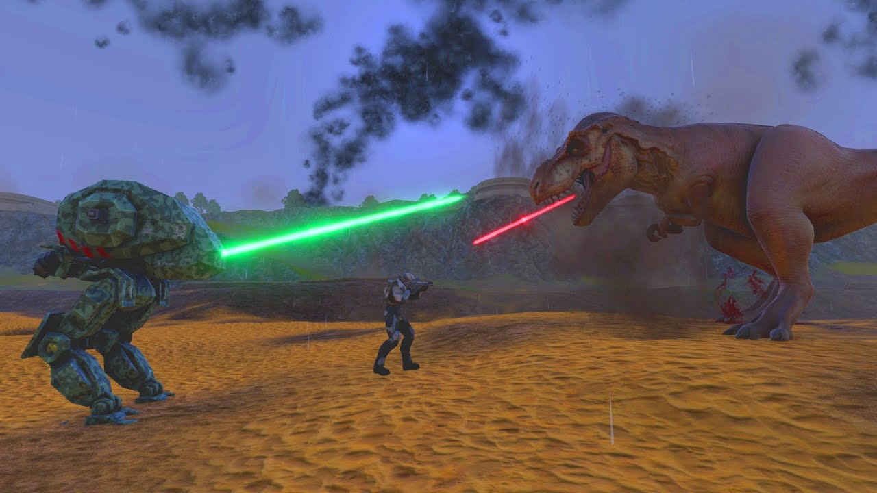 Can T-REX kill TORNADO TROOPER and MECH WALKER? | Ultimate Epic Battle Simulator