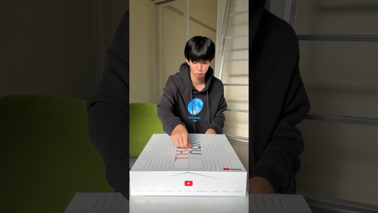A huge mystery box arrived from YouTube! - YouTube