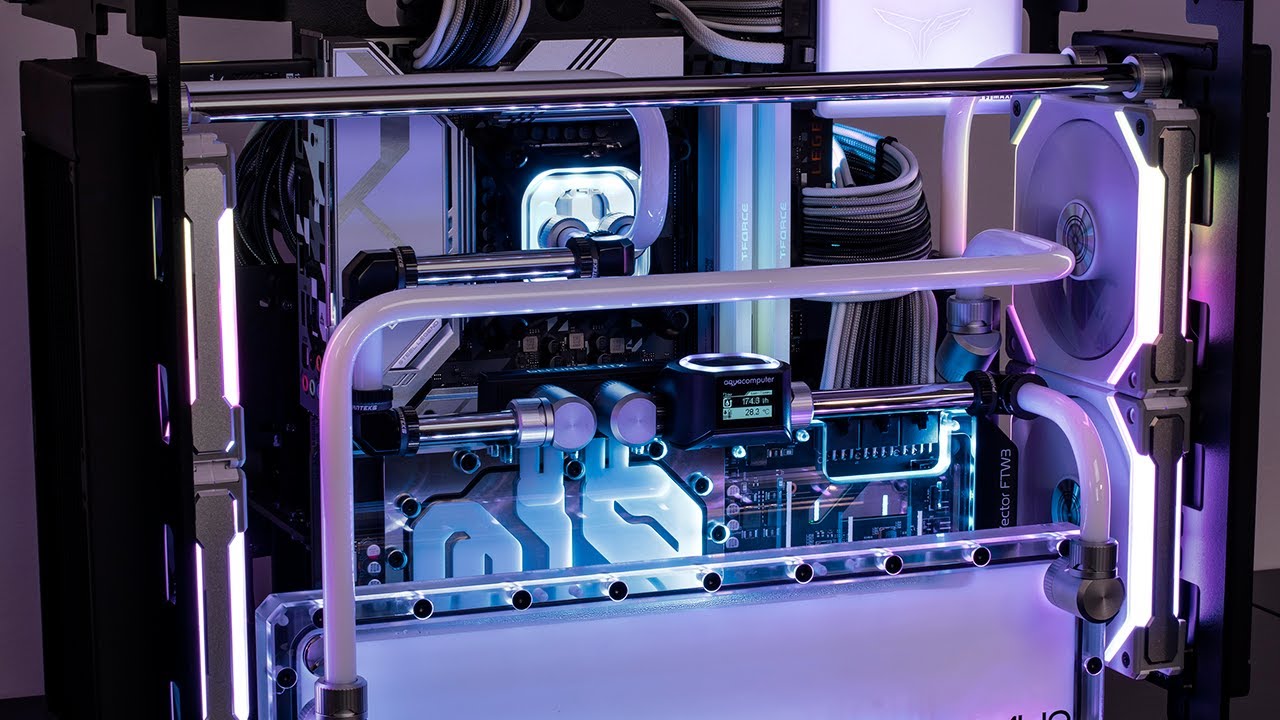 PC工房  STYLE011 Project Bifrost - Z590 - 11900K - RTX 3090 FTW3 Watercooled - YouTube