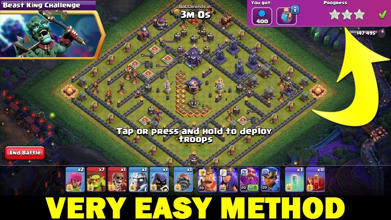 How to Beat Beast King Challenge in Clash of Clans