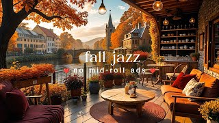 Autumn Village Café Jazz No Mid-Roll Ads Cozy Fall Ambience For Study, Work & Relaxation