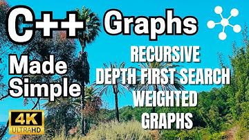 C++: Made Simple-Data Structures & Algorithms-Graphs-Part 7.3.6-Recursive DFS Weighted Graph