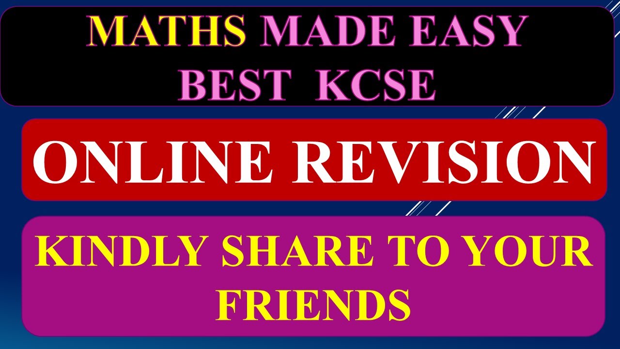 K.C.S.E TRIGONOMETRY 3- WORKED EXAMPLE 2 - YouTube