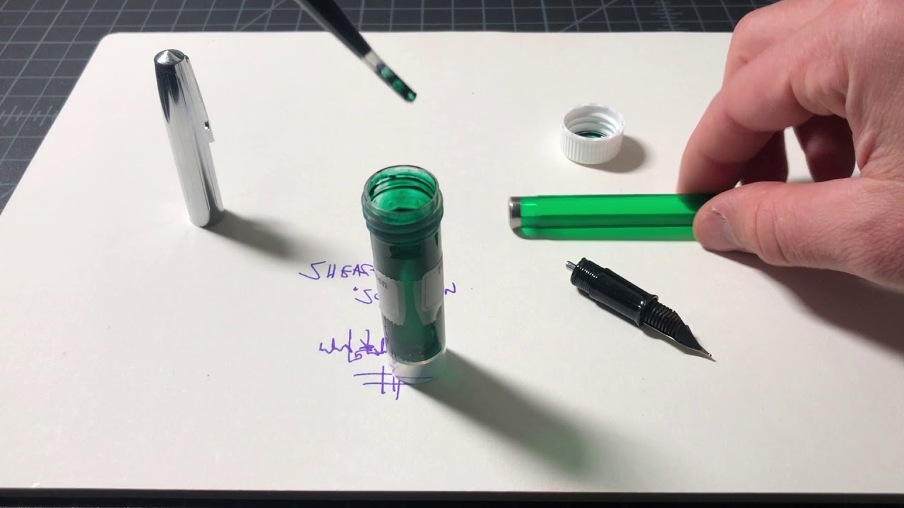 Sheaffer School Fountain Pen Eyedropper Conversion YouTube