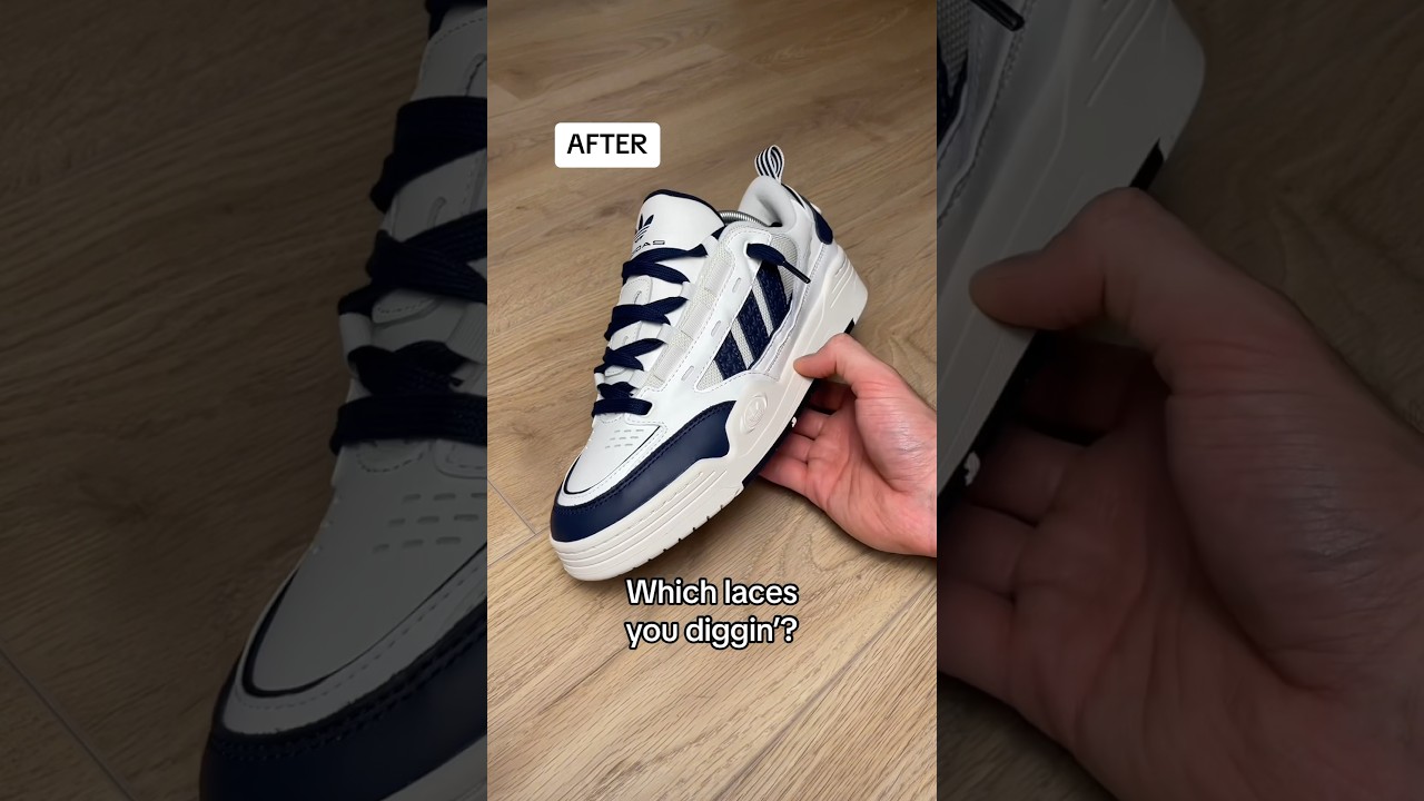 Which laces are you picking? Ivory Ovals or Navy Flats? 👀 Comment below! ⬇️ 