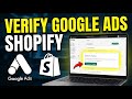 How to verify Google Ads conversion tracking for Shopify - Easy Tutorial