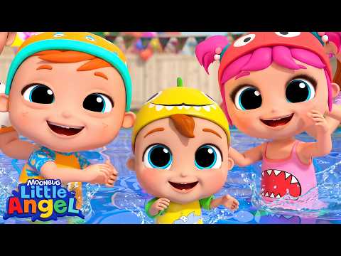 Swimming Pool Family Games! 🏊 | BABY JOHN™ Playtime Kids Songs & Nursery Rhymes | Little Angel
