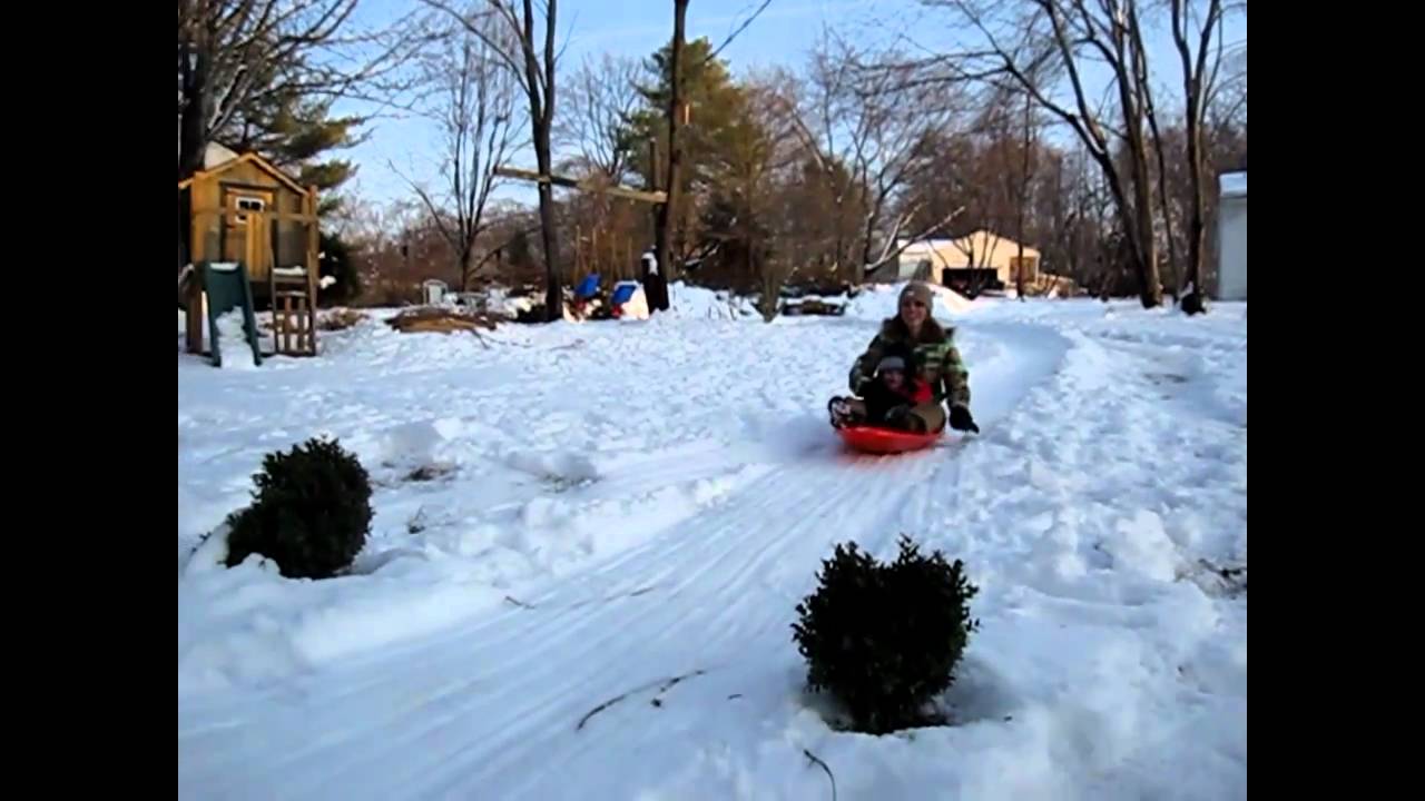 January 2011 Backyard Sledding YouTube