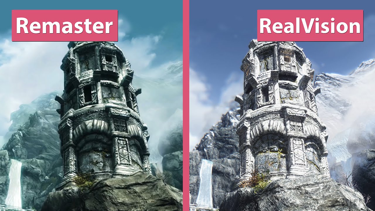 skyrim special edition before and after