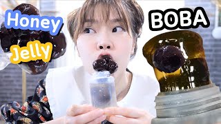 ทำ Boba honey jelly ( ความหนึบ X2 )