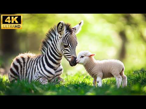 Cute Baby Animals 4K UHD 🐾 | 🌿 Adorable Baby Wildlife for Relaxation & Calm