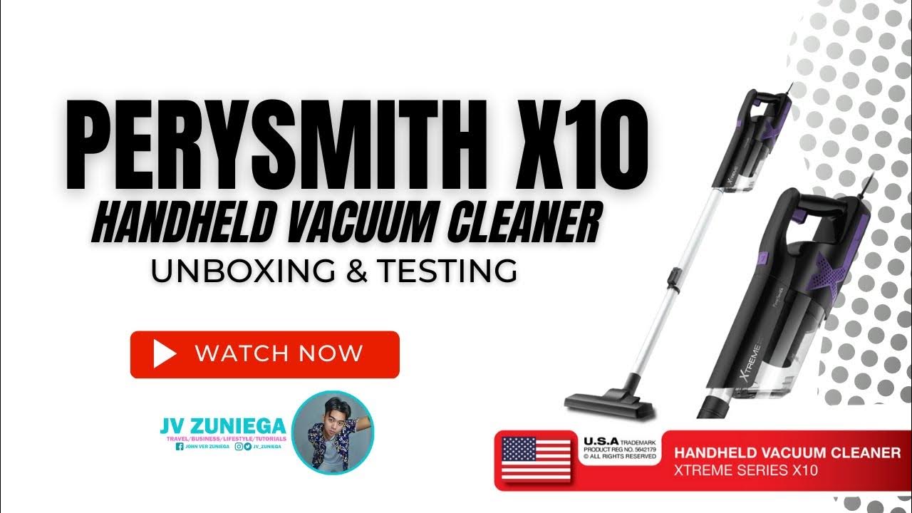 PerySmith X10 Handheld Vacuum Cleaner Xtreme Series 1000W Unboxing & Testing YouTube
