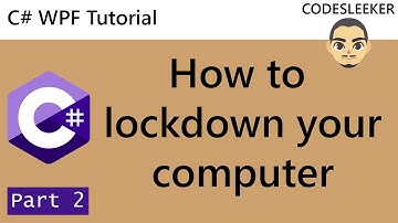 How to lockdown your pc (kiosk mode) using keyboard shortcut- Part 2 of 4