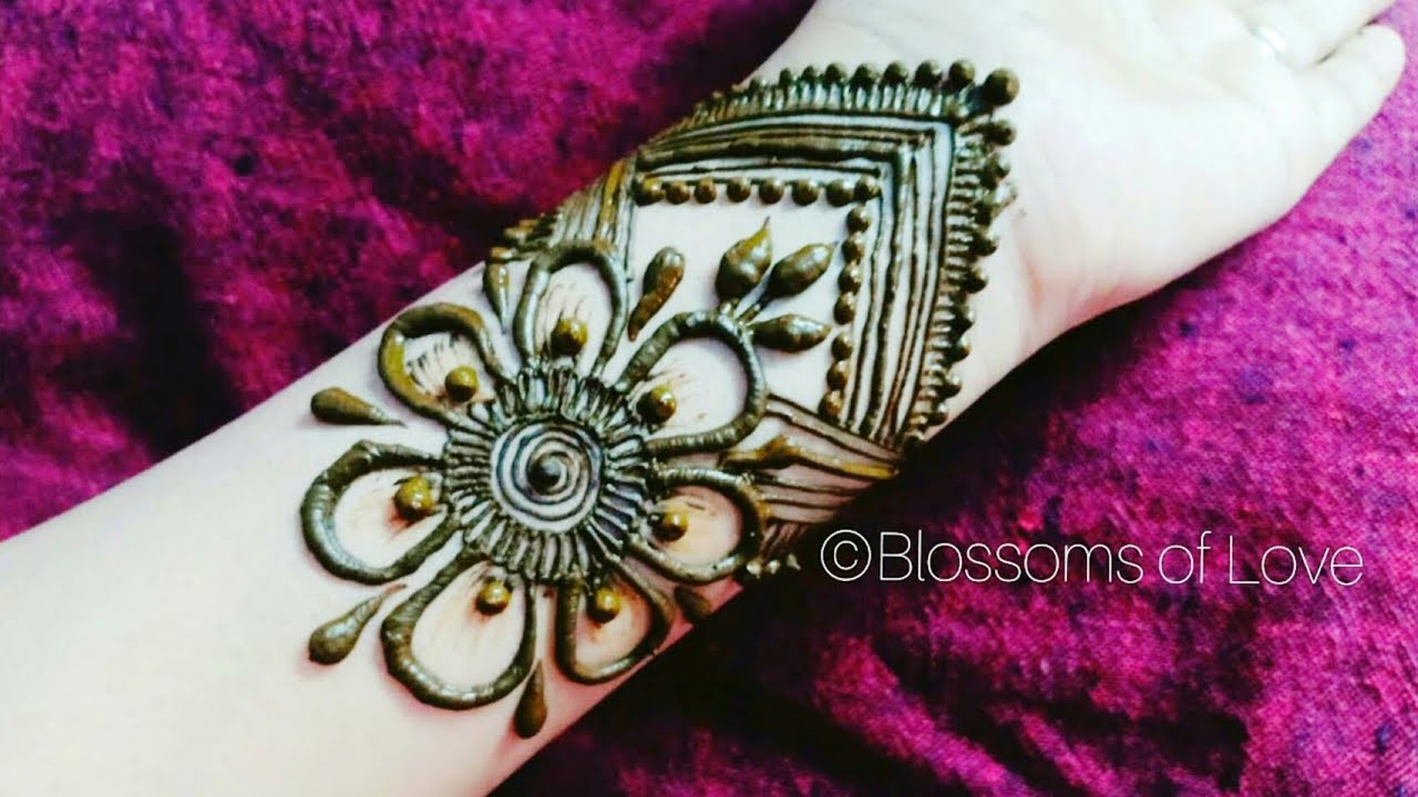 Full hand shaded Arabic Mehndi designs ||Simple /Easy mehendi ...