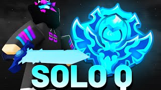 I GOT DIAMOND RANK BY SOLO QUEING | ROBLOX BEDWARS