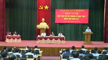 Phó Thủ tướng Vương Đình Huệ tiếp xúc cử tri tại Hà Tĩnh