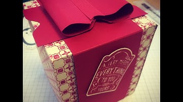 Part 2, Christmas Box with Extra Large Bow Tutorial, Envelope Punch Board. Part 2