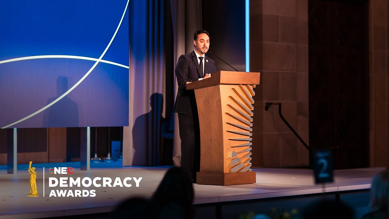 Representative Joaquin Castro Presents the Democracy Service Medal ...