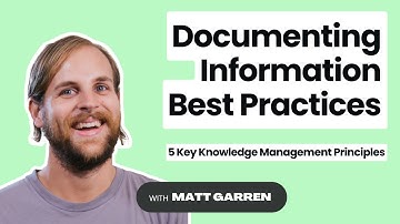 Documenting Information Best Practices
