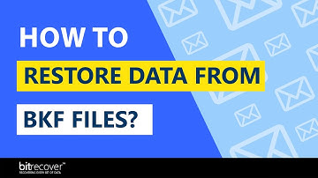 How to Restore Data from BKF files Created with NTBackup & Symantec Veritas?