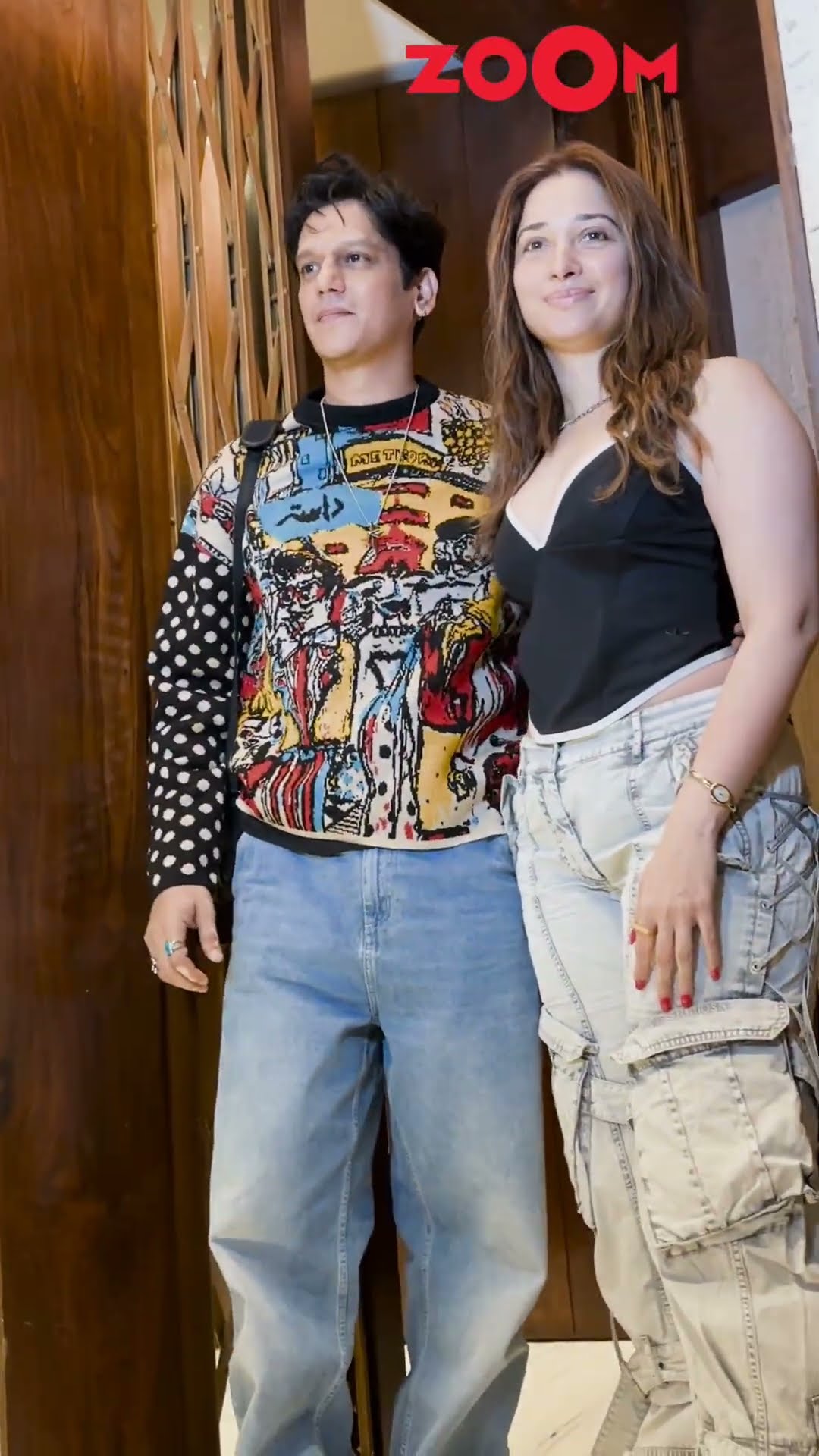 Lovebirds Tamannaah Bhatia-Vijay Varma spotted at Manish Malhotra's residence ✨? #tamannaah #vijay