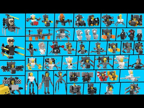 All Lego Skibidi Toilets Army Episodes 64 - 70