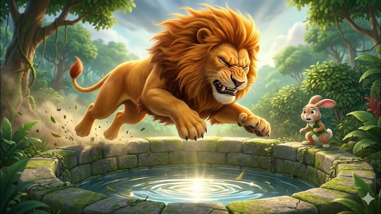 चतुर खरगोश और घमंडी शेर | The Clever Rabbit and the Foolish Lion 