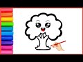 How To Draw A Tree Tree Drawing Tree Drawing Easy 