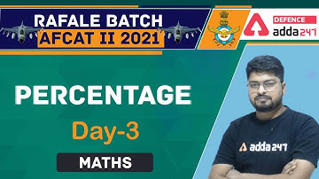 AFCAT 2 2021 | Maths | Percentage #3