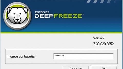 How to disable Deep freeze
