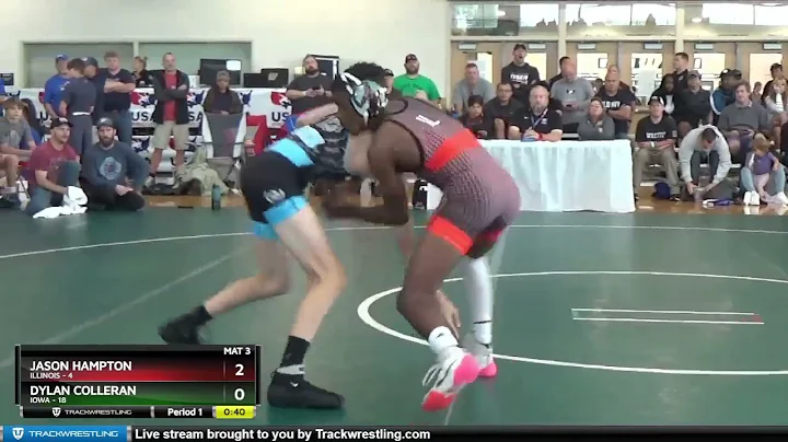 110 Lbs Round 3 (8 Team) - Jason Hampton, Illinois...