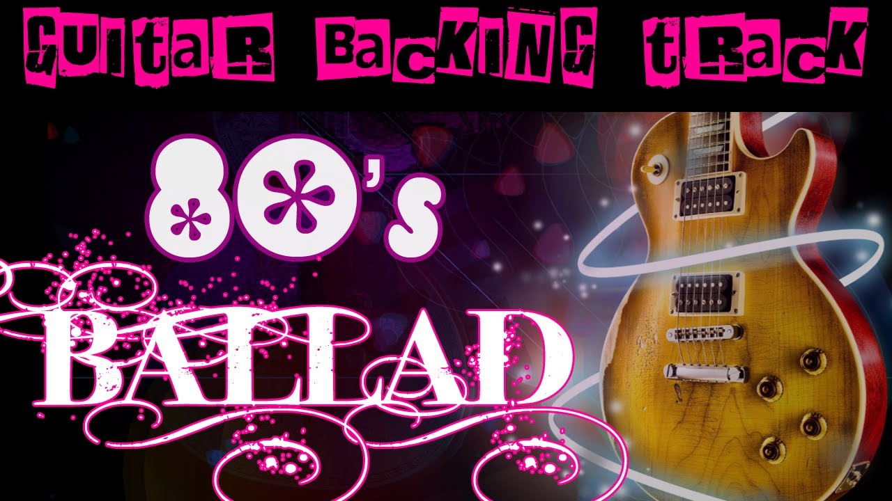 professional softball 80's Ballad Guitar Backing Track (Bm/C#) | 60 bpm - MegaBackingTracks