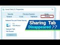 Les options de partage ont disparu  onglet de partage manquant dans les proprits du dossier sous windows 78110