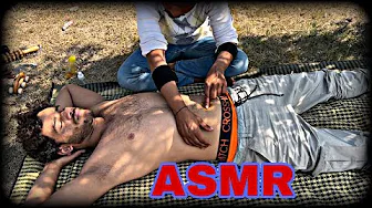 ASMR Relaxation : Belly Button Oil Rub, Chest Massage & Armpit Tickle Tingles 🛁✨
