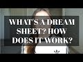 Whats a dream sheet how does it work