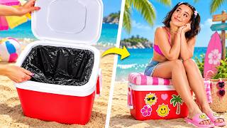 कोई और अधिक गर्मी की समस्या नहीं! 🌊☀️ समुद्र तट और पिछवाड़े के लिए जीनियस हैक्स by 123 GO!