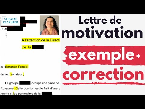 Exemple de lettre de motivation mise en rayon