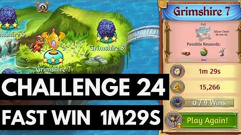 Merge Dragons Challenge 24 • 1m29s FAST Win ☆☆☆