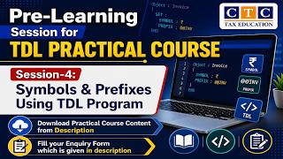 S-4 || Using Symbols & Prefixes in TDL Program | Fill your Course Enquiry Form (Given Description)