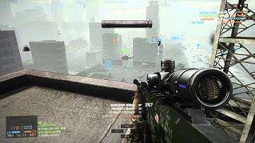 Battlefield 4 sniper headshot on helicopter pilot m98