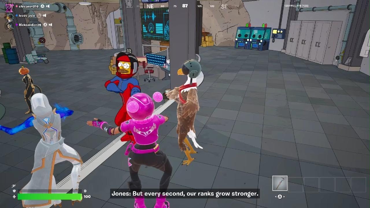 Fortnite the Simpsons End transmission to Chapter 7 0251129201510