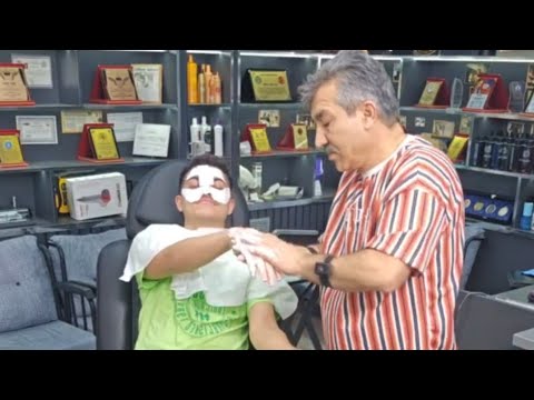 YOUR ASMR SLEEP FRIEND MUNUR ONKAN .HAIR AND BEARD TRIMMING, BACK AND SEAT MASSAGE AND SKIN CARE