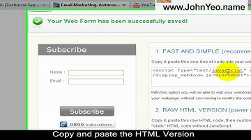Creating a Squeeze Page Using Getresponse
