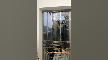 Kinh nghiệm làm cửa inox:  Dán thêm tấm kính cho sáng và chống bụi